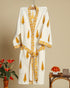 Designer Hand Block Print Cotton Bathrobe (BROB14)
